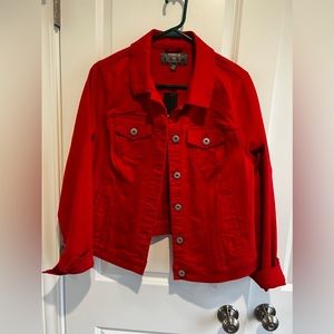 Torrid Red Denim Trucker Jacket